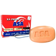 Xà phòng tắm ASA 120g - Hộp 4 cục nhỏ - Hộp 100gram có dây treo - Xà phòng tắm ASA - cải thiện mụn d