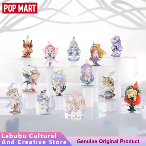 Genuine POPMART CHAKA Figurines Chaka Luminous Reverie Series Blind Box Trendy Ornaments Desktop Mod