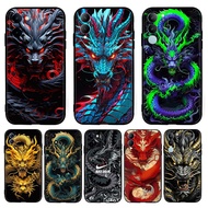【Chinese Dragon】 for vivo Y18S Y18E T3 lite Y37M Z9 lite Y19s TPU soft black protective case