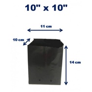Polybag 10x10 inch 200g | plastik tanam pokok