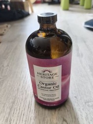 Heritage store 100% Cold-Pressed organic caster oil 100% 有機冷壓蓖麻油 篦麻油946ml