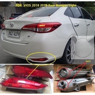 Rear Bumper Light  REFLECTOR For TOYOTA VIOS  2018 2019  2020 2021 2022 2023 Rear Brake Stop Lamp