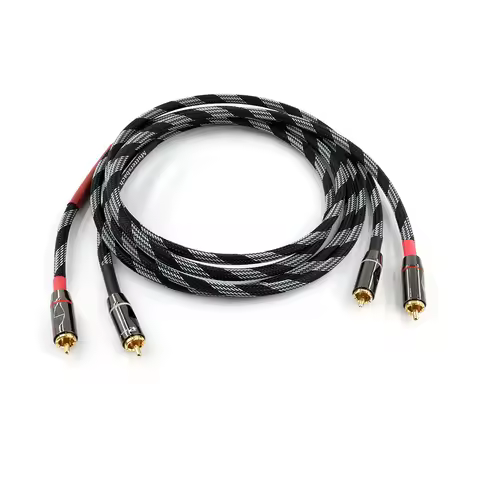 2Pcs/Pair HIFI CANARE L-4E6S Professional Audio Grade RCA Audio Cable For Amplifier DAC TV / 0.2M- 5