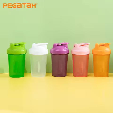 Shaker Bottle 400ML Whey Protein Powder Mixing Bottle Sport Fitness Gym Outdoor Portable Plastic Dri