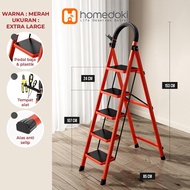 Folding Household Ladder 3-Step Folding Iron Ladder 4 Step Household Steel Ladder/ Aluminum Folding 