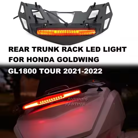 2021- 2024 Motorcycle Rear Trunk Luggage Rack LED Light For Honda Goldwing GL 1800 Tour GL1800 B Aut