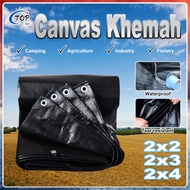 PE black Tarpaulin 160g/m2 2x2m Waterproof canvas 2x3m Kanvas khemah 2x4m Tarpaulin waterproof Canva
