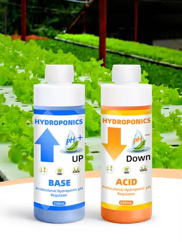 ph Down Up Solution Hydroponics pH Adjuster pH Regulator for Plants pH Control Acid & Base for Hydro