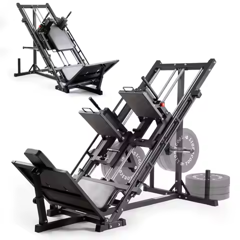 Upgraded 3-in-1 Leg Press Hack Squat Machine with Weight Storage, Professional Adjustable Iso-Latera