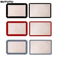 BUTUTU Silicone Baking Mat, Non-Stick Leak Proof Baking Tray, Baking Basket Heat Resistant Snap Toge