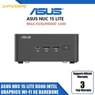 ASUS NUC 15 Lite Intel U300 Intel Integrated Graphics Wi-Fi 6E  Mini Compute
