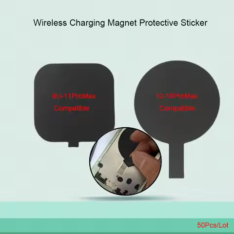 50Pcs For iPhone 16 15 14 13 12 11 Pro Max Xs X Xr 8 8 Plus Back Housing Wireless Charging Magnetic 