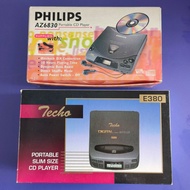 💽Techo +PHILIPS  CD Walkman
Discman CD Player 隨身聽CD播放器 (兩部齊售$300) 外觀良好不知道是好或壞機 #因多年沒有開啟所以當壞機價錢出售
