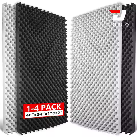 TOUO Acoustic Panels Egg Cotton Wall Soundproofing Tiles 1-4Pack 47.2"x23.6" Noise Dampening for Cin