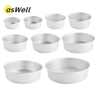 ASWELL Cake Bake Pan, Aluminum Alloy Round Cake Tin,  4/5/6/7/8/9/10 Inch Heat-Resistant Non-Stick C