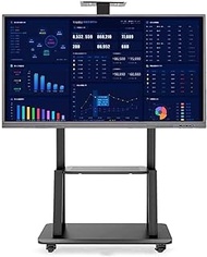 TV stands Pedestal Bracket Heavy Duty Rolling With 2 Shelf,Mobile Universal TV Trolley Stand For Led/Lcd/Plasma Flat Screen,Height Adjustable,32/49/55/65 Inch,Black beautiful scenery