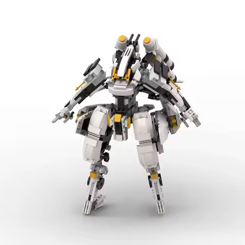 Mymocs Ideas Battle Game Robot Wolves Sky Warrior Mecha and Military Tank Land Raider Sets DIY Build