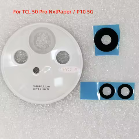 1Set/Lot Back Camera Lens Frame For TCL 50 Pro NxtPaper / P10 5G Back Rear Camera Cover With Camera 