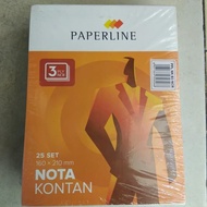 Nota Papperline 3 Ply Besar NCR Struk Bon Buku Kontan Keuangan Murah