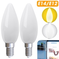 ไฟหลอดไฟสีขาวประหยัดพลังงาน LED ขนาดเล็กอเนกประสงค์สำหรับ E14 E12ไฟอุ่นตู้เย็น