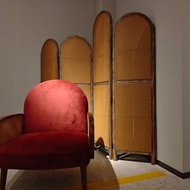 日式屏風 東雲復古簡約中式 藤編實木 摺疊裝飾 侘寂風設計感家具