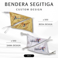 Tour Guide Flag CUSTOM Triangle Travel Flag/ 2-sidedDesign