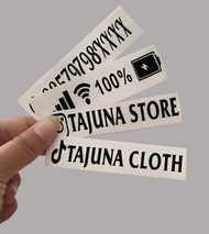 stiker untuk motor helm cutting custom nama bisa pakai logo viral