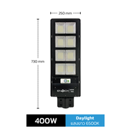 ENRICH LED โคมไฟถนน โซล่าเซลล์ รุ่น SUNLIGHT 100W - 400W แสงสีขาว ไฟถนน โซล่าเซลล์ led