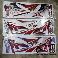 Stiker sticker body stripe cover set (1) honda dash110 v1 dash 110 v1 dash110v1