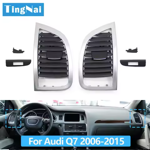 Car Front Dashboard Left Right Air Conditioning Heater AC Vent Outlet Grille Panel For Audi Q7 2006-