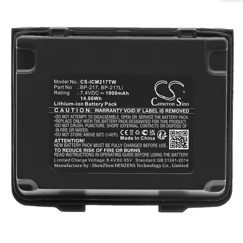7.4V 1900mAh Battery BP-217 BP-217Li for Icom IC-E80D IC-80AD IC-91A IC-91AD IC-E90 IC-E91 IC-T90 IC