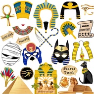 Ancient Egyptian Photo Booth Props, 28pcs Ancient Egypt Photo Booth Props, Htabiol Ancient Egyptian 