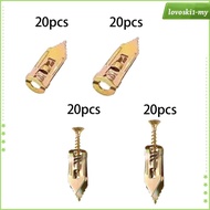 [LovoskibcMY] 20Pcs Drywall Drilling ,Anchor Drilling Wall Anchor Expansion Kit,