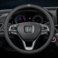 สินค้าใหม่ปลอกพวงมาลัยรถยนต์สำหรับ Honda Accord City Civic Brio CRV BRV URV HRV Jazz Odyssey Vezel Stream CRZ Jade Mobilio 2022หนังดูดซับเหงื่ออุปกรณ์เสริม