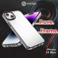 VOYAGE 抗摔防刮保護殼-Pure Frame-透黑-iPhone 15 Plus (6.7)