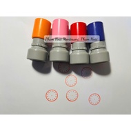 Clock stamp, teaches children to tell the time, stamp ink