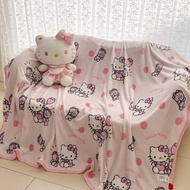 Sanrio Hello Kitty Kuromi Giai Điệu Sofa 2 Mặt Toa Xe Điều Hòa Ô Tô Chăn Dép Nỉ Ngủ Trưa Văn Phòng C