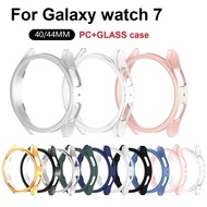 PC Hard Case for Samsung Galaxy Watch 7 Case Smartwatch Cover Frame Galaxy Watch 7 Cover Bumper For 