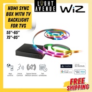 WiZ HDMI Sync Box with TV Light Strip for 55"-65"/75"-85" TVs​  2700-6500K + RGBIC