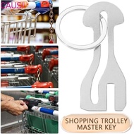 CAUSI Trolley Master Key Token, Coin Holder Metal Shopping Cart Token, Durable Detachable Reusable S