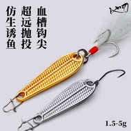 Cross-border Sequined Banana Fan Lure Micro Bait Long-Throwing Metal Fake Bait Realistic Horse Mouth Lift Mouth Sea Bass Pass