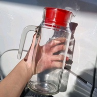 MERAH 1 PCS PITCHER 1 liter RED CAP GIFT BOX pitcher 1 liter glass pitcher beautiful pitcher water p