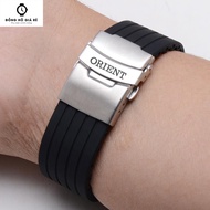 Waterproof silicone Sports Watch Strap For Orient / Oriental