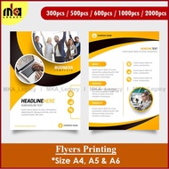 Flyers Printing (A4, A5 & A6)