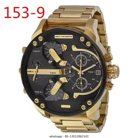 European and American hipster businessmen men's large plate leisure quartz fashion watch DZ7333 watc