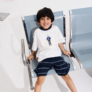 Giordano Juniors Relaxed Stripe Shorts 03105201001 กางเกงเด็ก กางเกงจิออดาโน