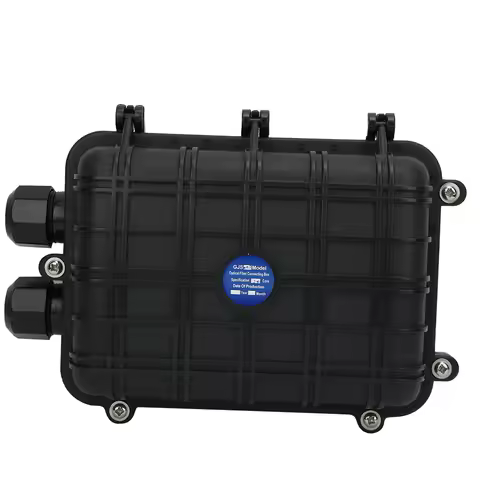 1 in 1 out Horizontal Fiber Optic Splice Enclosure IP68 Waterproof Fiber Cable Connection Box
