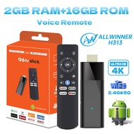 Android Tv Stick Janmifly Q6 2.4G/5G Dual Wifi Bluetooth 5.2 Voice Remote Android 10 4K Video Fast S