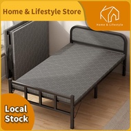 Foldable Bed Frame Katil Lipat Single Bed Foldable Bed Portable Office Bed Nap Bed No Installation Bed Katil Single Besi