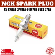 NGK 100% ORIGINAL C6 C7HSA CPR8EA-9 BP7HS B8ES D7EA PLUG EX5 Y15 LC135 KRISS DREAM110
